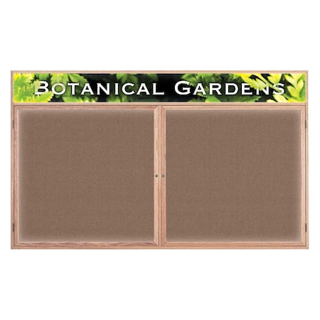 United Visual Products Open Faced Traditional Rounded Corkboard UV641ARC-BRONZE-RUBBER